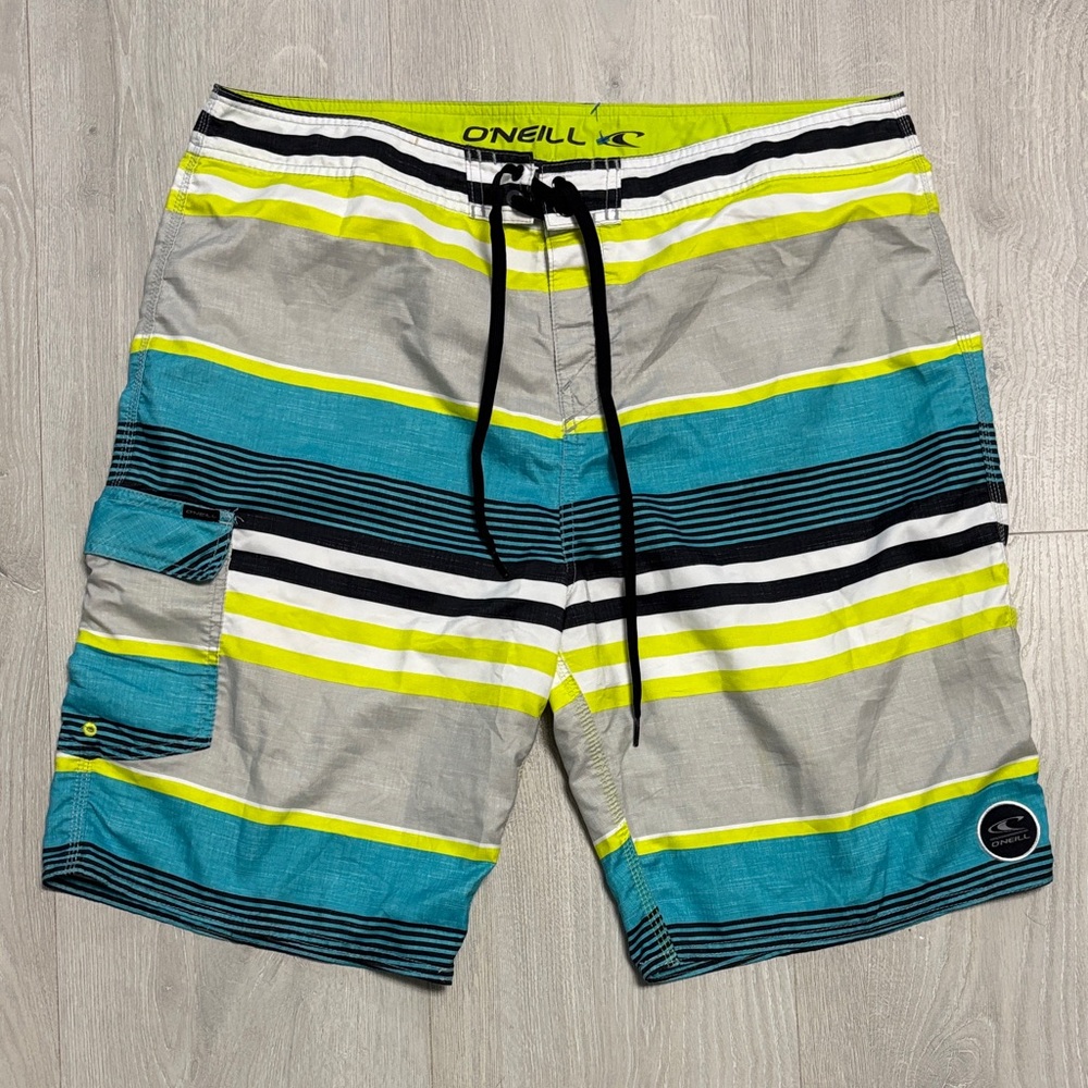🔥BUNDLESALE Mens 38 O'Neill Striped Board Shorts